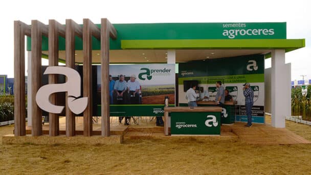 Estande da Agroceres na Tecnoshow Comigo 2015, em Rio Verde (GO), montado pela LX BR