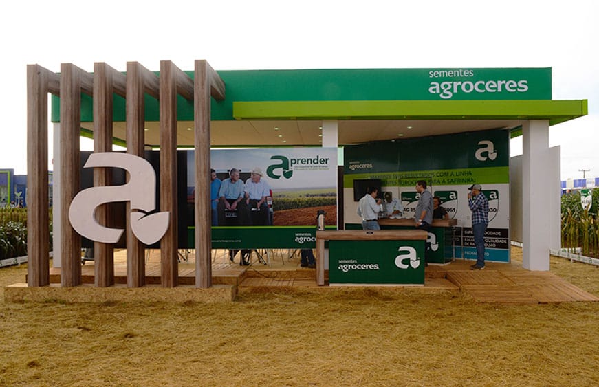 Estande da Agroceres na Tecnoshow Comigo 2015, em Rio Verde (GO), montado pela LX BR