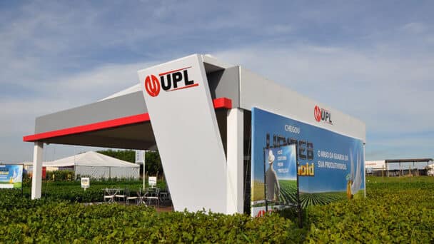 Estande da UPL montado pela LX BR no Primavera Farm Show 2015, em Primavera do Leste (MT)