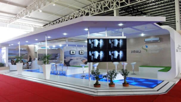 Estande da Energia Sustentável do Brasil na feira FEIRON 2014, em Porto Velho-RO, montado pela LX BR