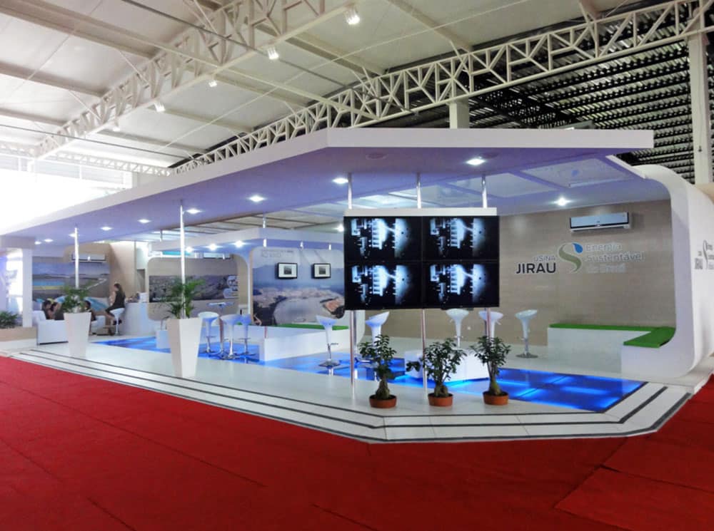 Estande da Energia Sustentável do Brasil na feira FEIRON 2014, em Porto Velho-RO, montado pela LX BR